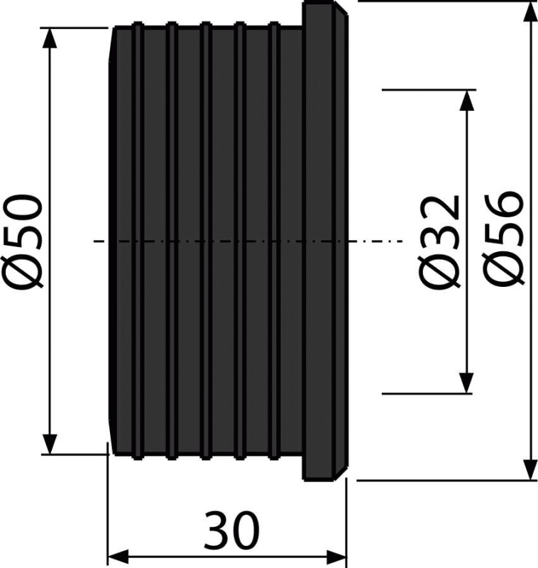 Vrapová vložka Z004 50/32 Alcaplast